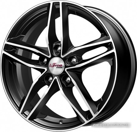 Литые диски iFree Moskva (КС689) 16x6.5" 5x114.3мм DIA 67.1мм ET 35мм Блэк Джек