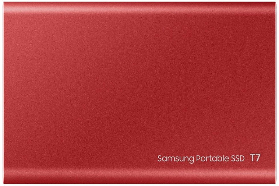 Внешний накопитель Samsung T7 1TB (красный)