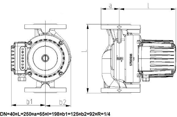 Циркуляционный насос IMP Pumps GHNbasic II 40-40F
