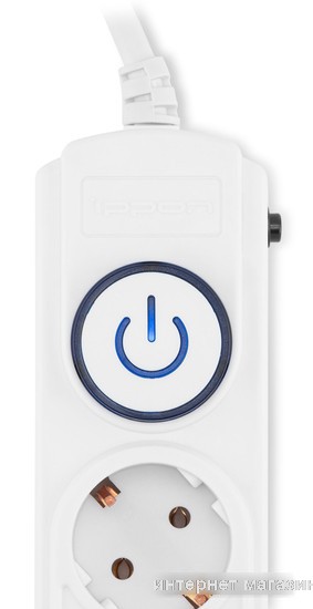 Сетевой фильтр IPPON BK-6-EU-5-16-W (5м, 6 розеток, белый)