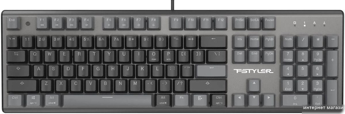 Клавиатура A4Tech Fstyler FS100 Neon (серый/черный)