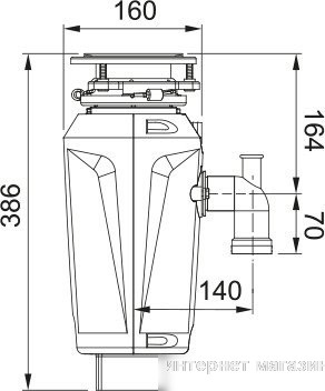Измельчитель пищевых отходов Franke Slim 75 134.0715.096