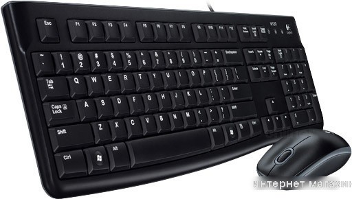 Клавиатура + мышь Logitech MK120 (нет кириллицы)