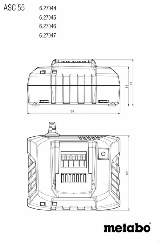 Зарядное устройство Metabo ASC 55 627044000 (12-36В)