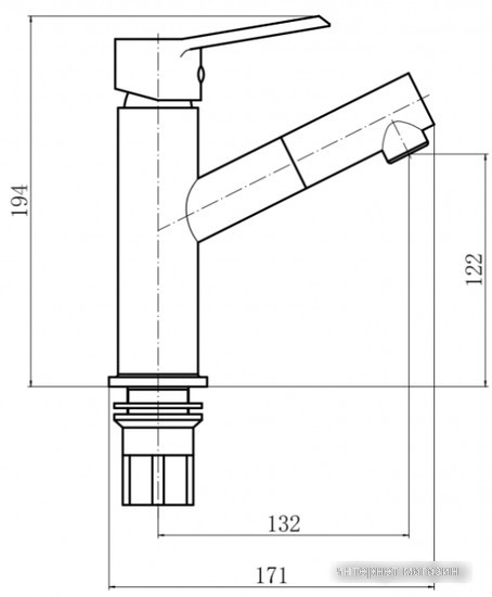 Смеситель PLstart PL4009-7 (черный)