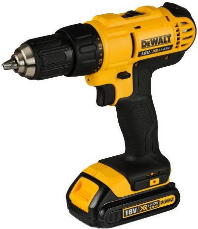 Дрель-шуруповерт DeWalt DCD771D2 (с 2-мя АКБ 2 Ah)