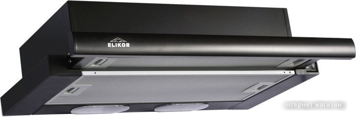 Кухонная вытяжка Elikor Интегра 60П-400-В2Л (черный)