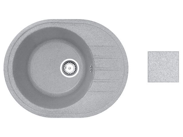 Кухонная мойка AV Engineering Rio AV580450RGR (серый)