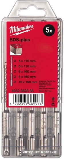 Набор оснастки Milwaukee 4932352338 (5 предметов)