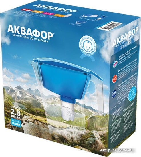 Кувшин АКВАФОР Лайн (голубой)