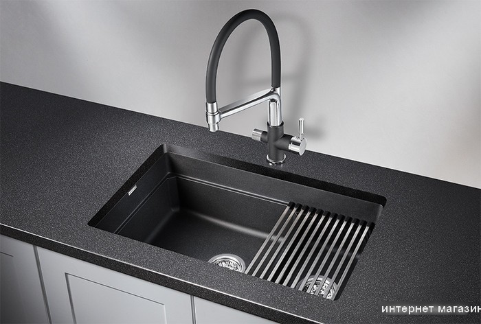 Кухонная мойка Granula KS-7304 (черный)