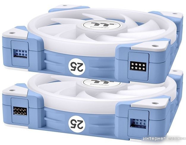 Набор вентиляторов Thermaltake Swafan EX12 ARGB Hydrangea Blue TT Premium Edition 3-Fan Pack CL-F183-PL12BU-A