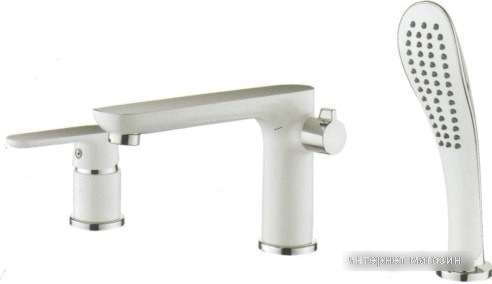 Смеситель Ledeme L1153W (белый/хром)
