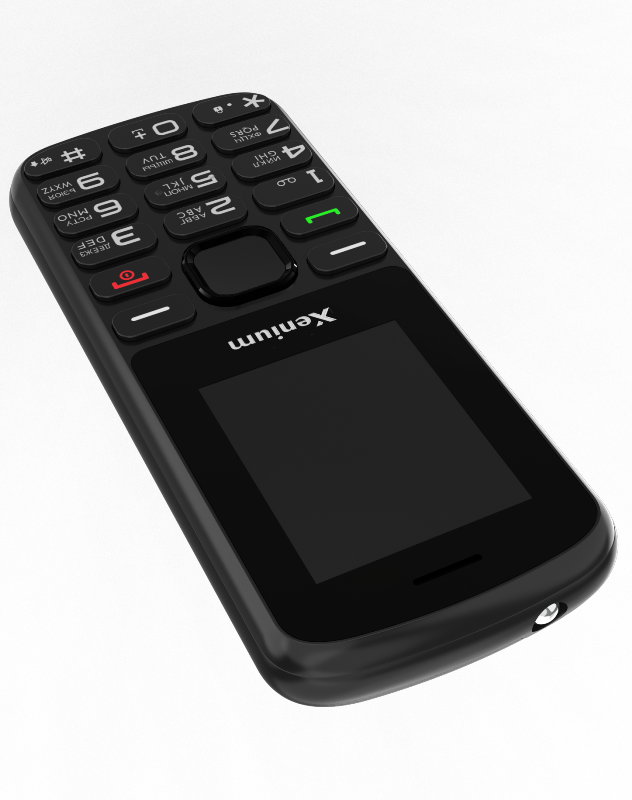 Кнопочный телефон Xenium X170 (черный)