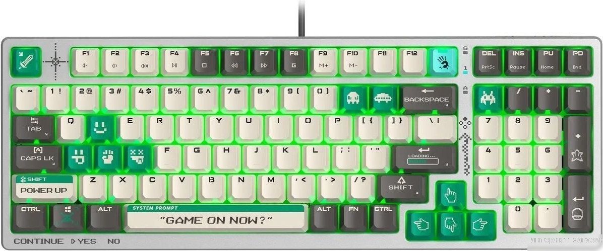Клавиатура A4Tech Bloody S98 Pixels Green (Bloody BLMS Red Plus, нет кириллицы)