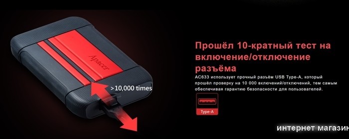 Внешний накопитель Apacer AC633 2TB AP2TBAC633Y-1