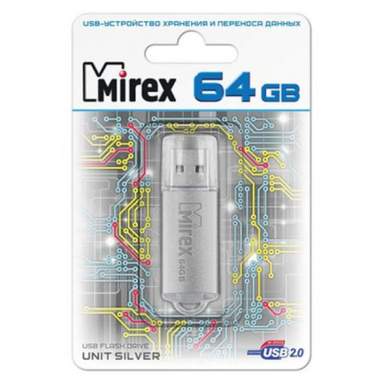 USB Flash Mirex Unit Silver 64GB [13600-FMUUSI64]