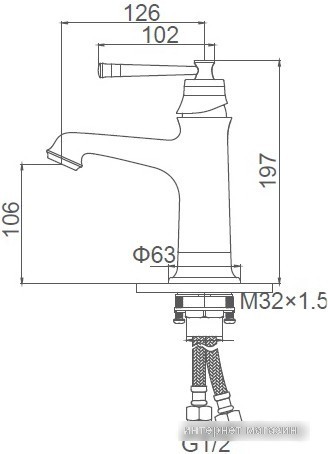 Смеситель Gerhans K20G K11020G