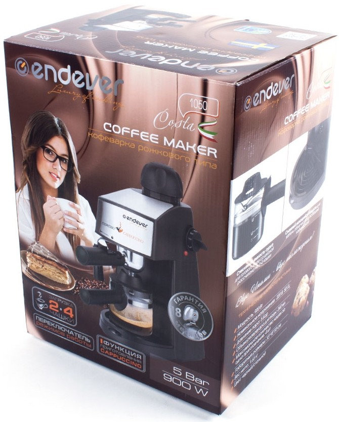 Рожковая бойлерная кофеварка Endever Costa-1050