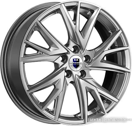 Литые диски K&K КС1054 18x6.5" 5x108мм DIA 60.1мм ET 33мм дарк платинум