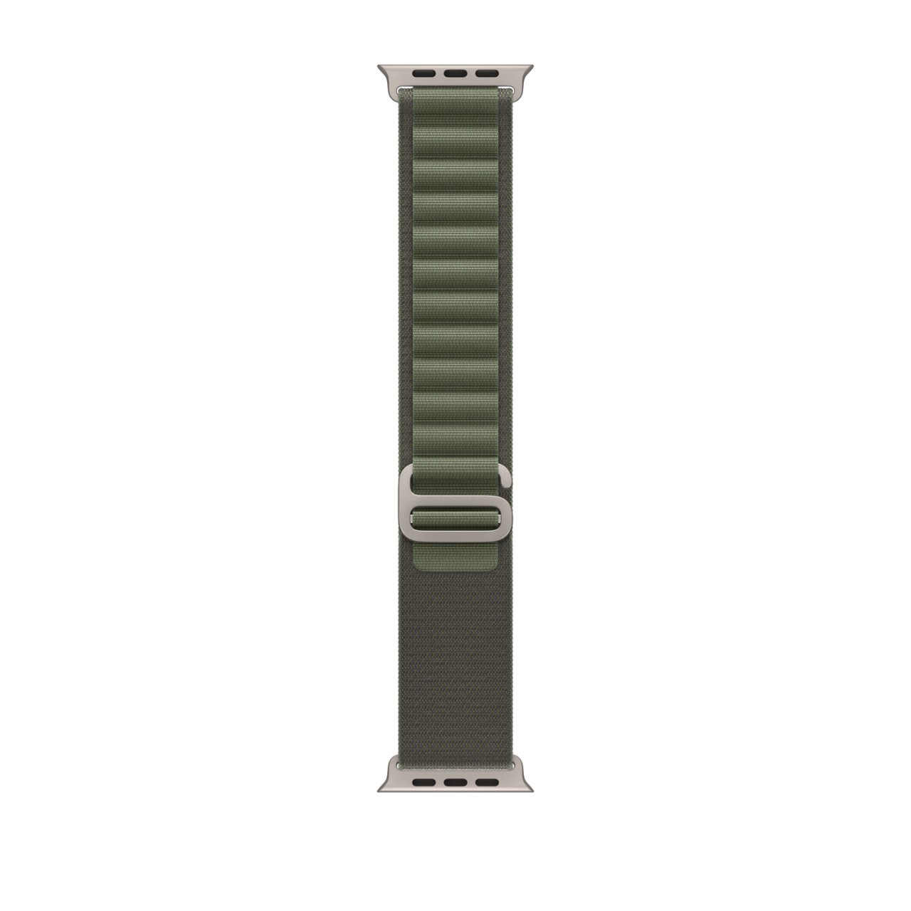 Профессиональные умные часы Apple Watch Ultra LTE 49 мм (титановый корпус, титановый/темно-зеленый, текстильный ремешок размера L)