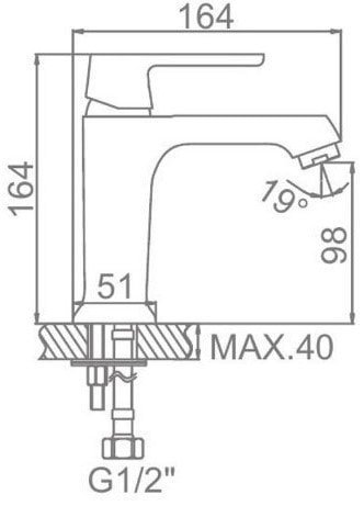 Смеситель Ledeme L1077