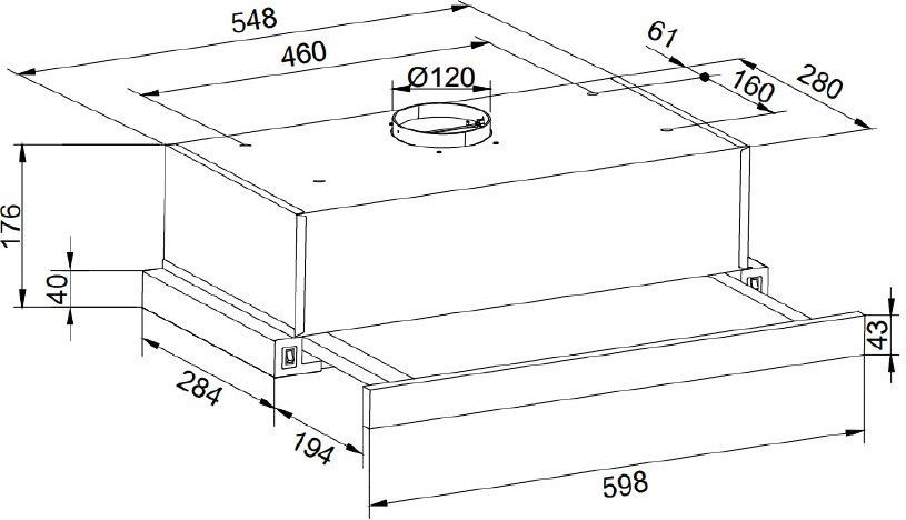 Кухонная вытяжка ZorG Slim 850 60 M (белый)