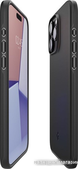 Чехол для телефона Spigen Thin Fit для iPhone 15 Pro Max ACS06544 (черный)
