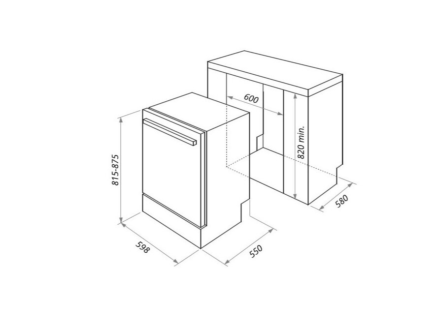 Посудомоечная машина HOMSair DW64E
