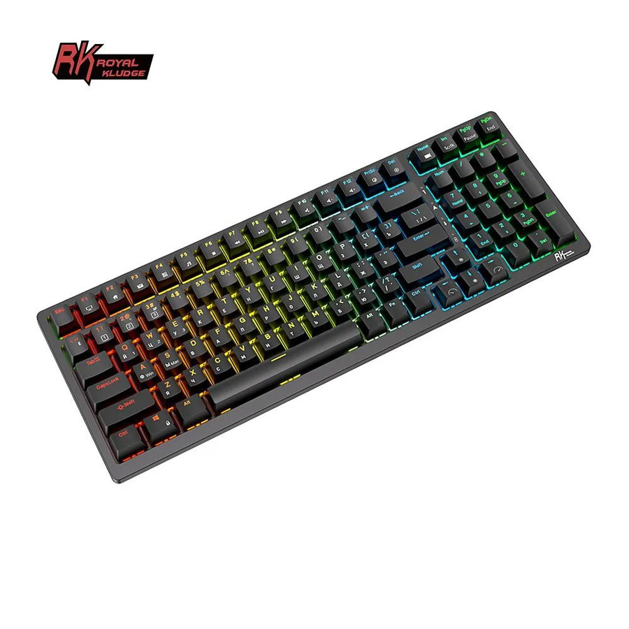 Беспроводная клавиатура Royal Kludge RK98 RGB (черный, RK Brown)