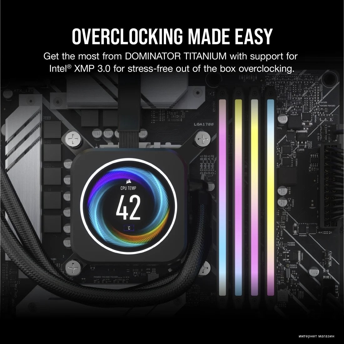 Corsair Dominator Titanium RGB 2x32ГБ DDR5 6600 МГц CMP64GX5M2X6600C32