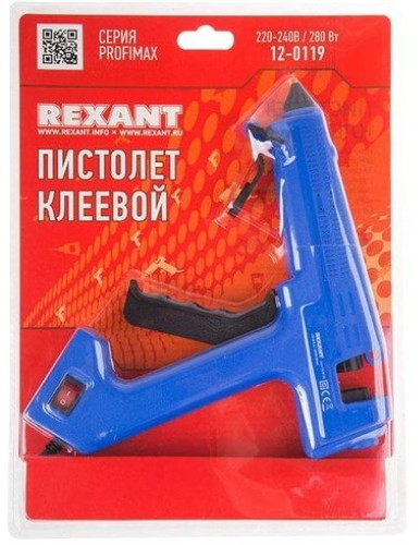 Термоклеевой пистолет Rexant 12-0119