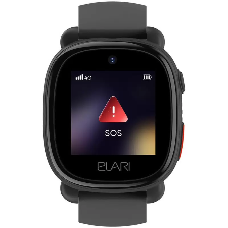 Детские умные часы Elari KidPhone 4G Lite (черный)