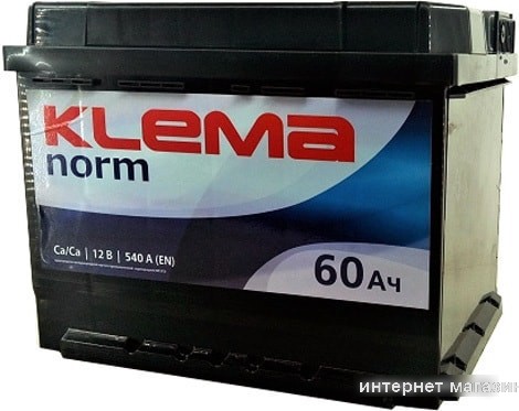 Автомобильный аккумулятор Klema Norm 6CТ-60А3(0) (60 А·ч)