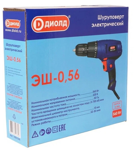 Дрель-шуруповерт ДИОЛД ЭШ-0.56