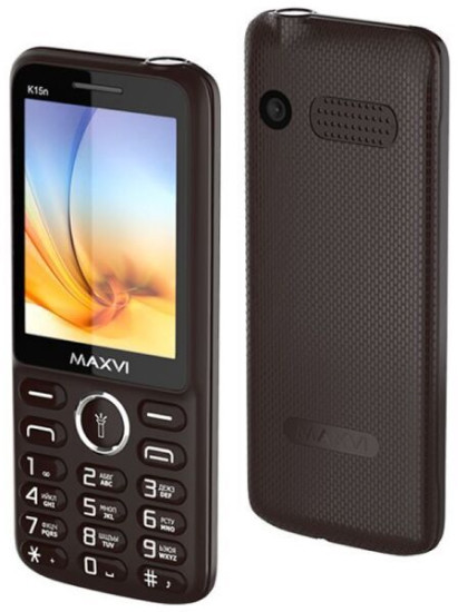 Мобильный телефон Maxvi K15n (коричневый)