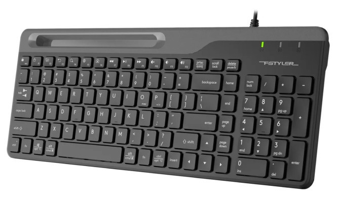Клавиатура A4Tech Fstyler FK25 (черный/серый)