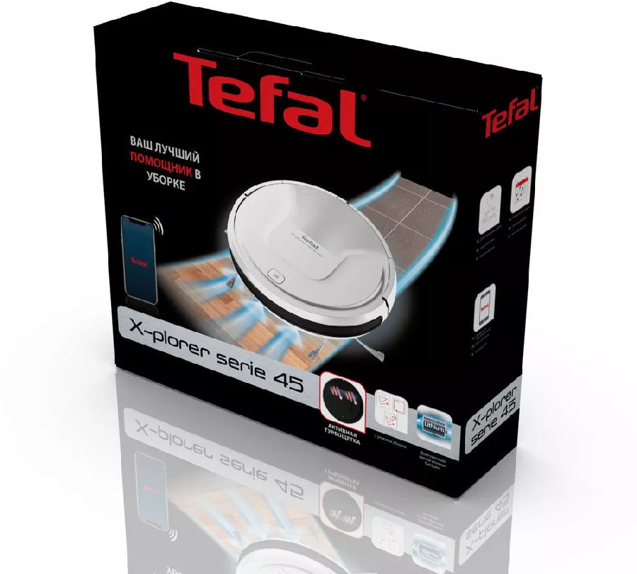 Робот-пылесос Tefal X-Plorer Serie 45 RG8227WH