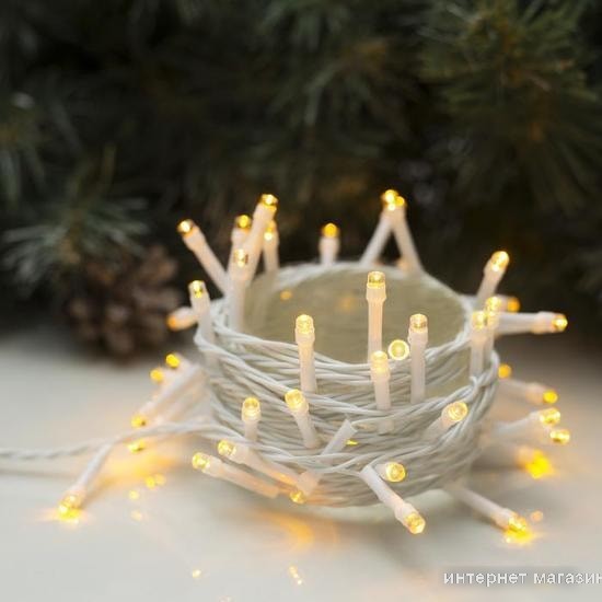 Гирлянда Luazon Нить 50 LED 5м (желтый) 3556776