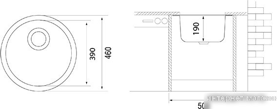 Кухонная мойка Longran Ultra ULS460 (croma/49)