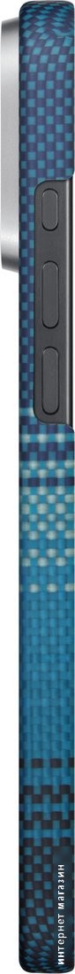 Чехол для телефона Pitaka Tactile Woven для iPhone 16 Pro (синий)
