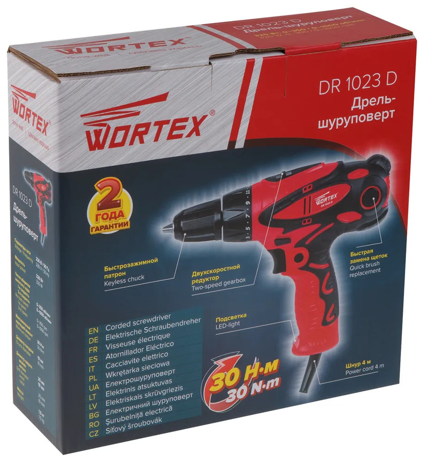 Дрель-шуруповерт Wortex DR 1023 D DR1023D0029