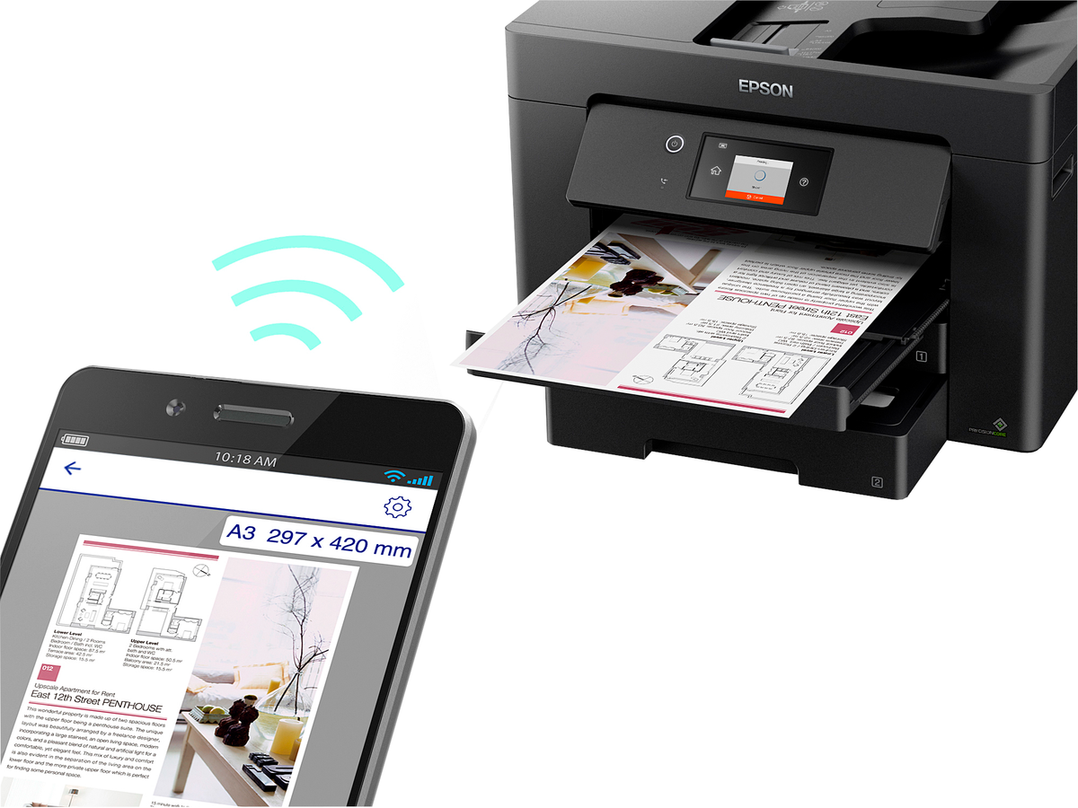 МФУ Epson WorkForce WF-7830DTWF