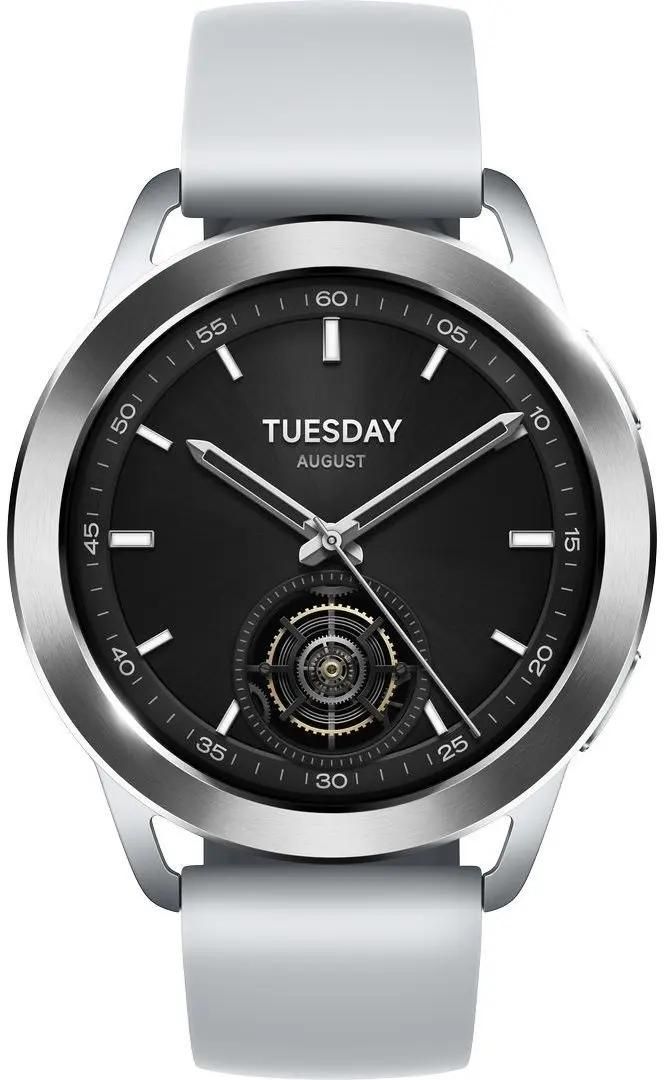Умные часы Xiaomi Watch S3 M2323W1 (серебристый/серый, международная версия)