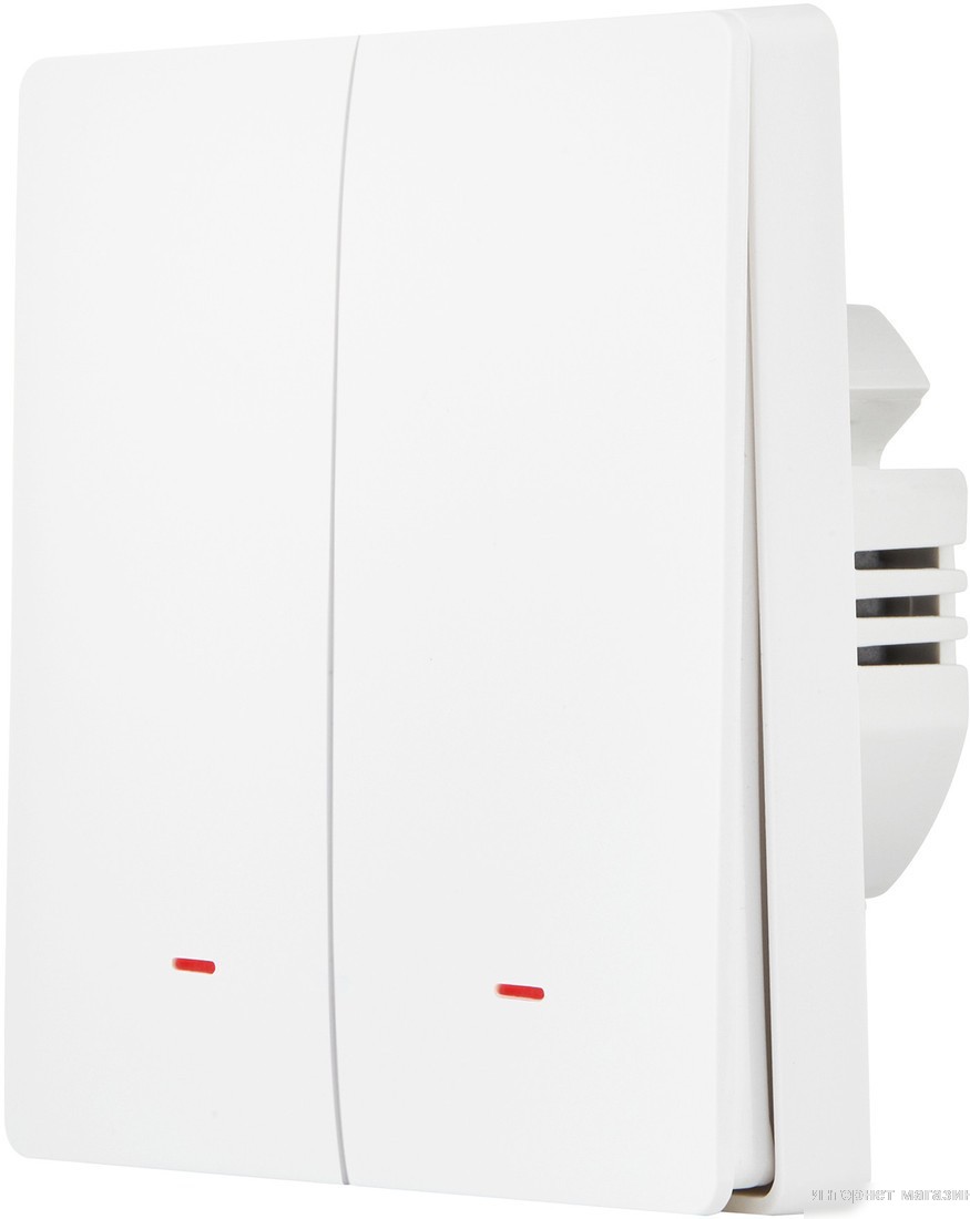 Выключатель Hommyn zigbee 2 клавиши SWZBNN02W (без нейтрали)