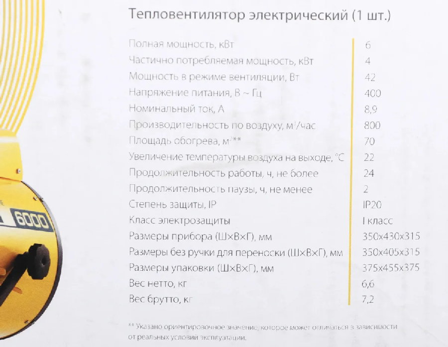 Тепловая пушка Ballu Prorab-2 BHP-P2-6