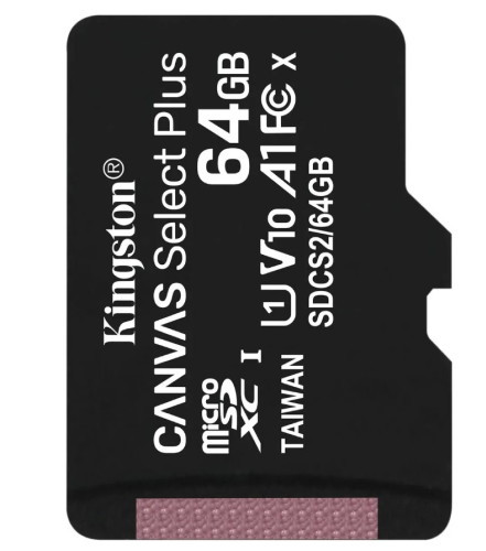 Карта памяти Kingston Canvas Select Plus microSDXC 64GB