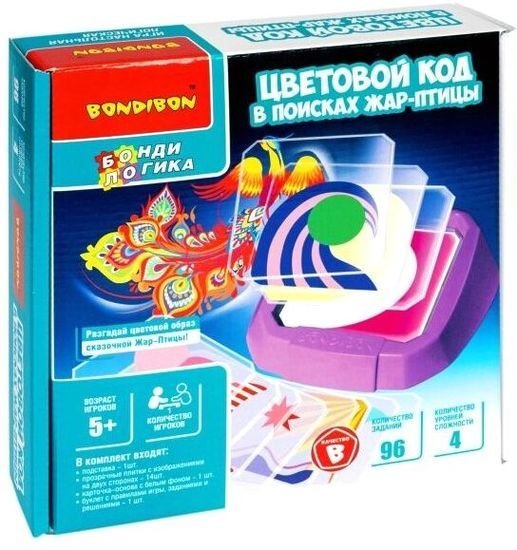 Мозаика/пазл Bondibon Цветовой код. В поисках жар-птицы ВВ5084