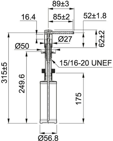 Дозатор Franke Comfort 119.0578.771 (нержавеющая сталь)