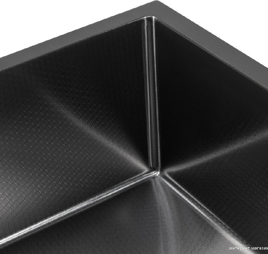 Кухонная мойка ARFEKA ECO AR 450*450 BLACK PVD NANO DECOR